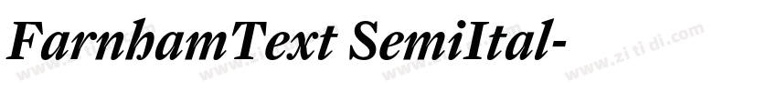 FarnhamText SemiItal字体转换